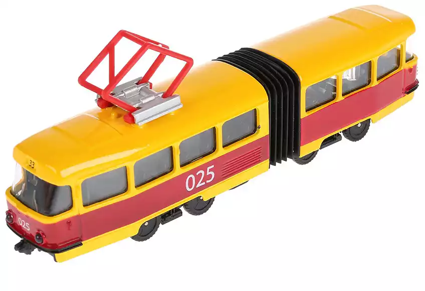 Модель машины С РЕЗИНКОЙ 12см TRAMNEWOLD-12DB12-MIX в ассорт. ТЕХНОПАРК