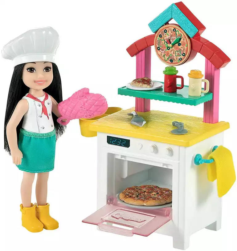 Barbie Chef Carrinho de Compras para Brincar de Faz de Conta