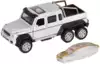 Модель машины Mercedes-Benz 1:32 G55 свет, звук, брелок, Инерционный механизм Белый FY8484RC-6, Белый