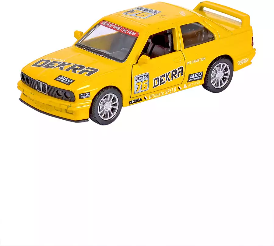 Модель машины Mercedes-Benz AMG 190E (W201)/BMW E30 1:36 (12см) свет, звук, Инерционный механизм в ассортименте FY6298R-12D