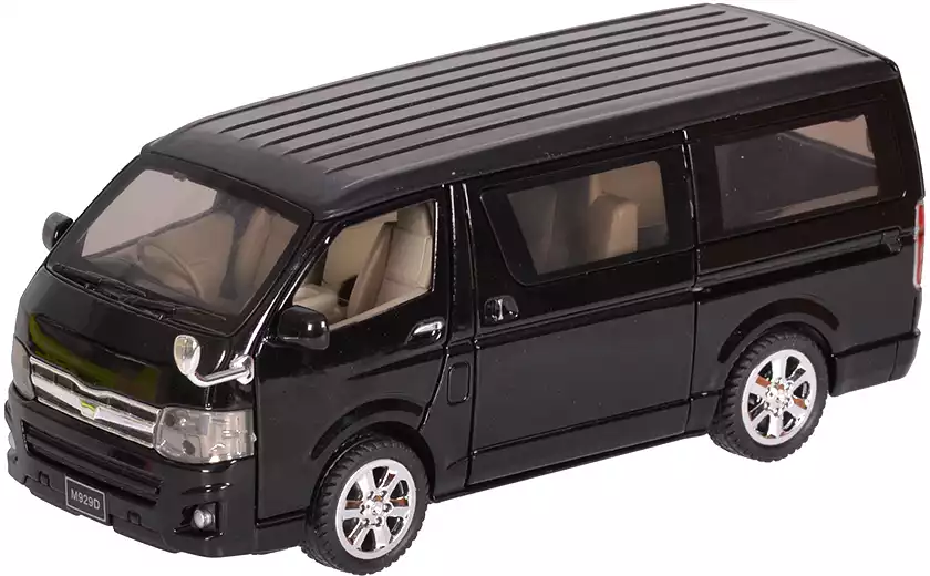 Модель машины Toyota Hiace 1:32 (16см) свет, звук, Инерционный механизм M929D-1