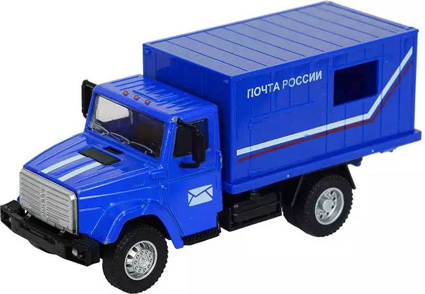 Модель машины Грузовик Почта России 1:43 (16,5см) Инерционный механизм XG877-A93A