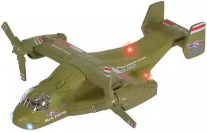 Модель самолета Конвертоплан Bell V-22 Osprey 15см свет, звук, инерция XG879-103