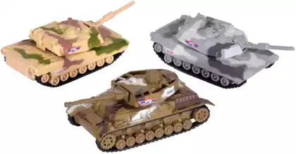 Модель танка 14см инерция в ассортименте XG879-104