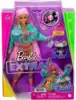 Кукла Barbie GXF09 Экстра с розовыми косичками