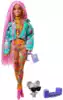 Кукла Barbie GXF09 Экстра с розовыми косичками