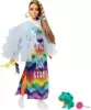 Кукла Barbie GYJ78 Экстра в радужном платье