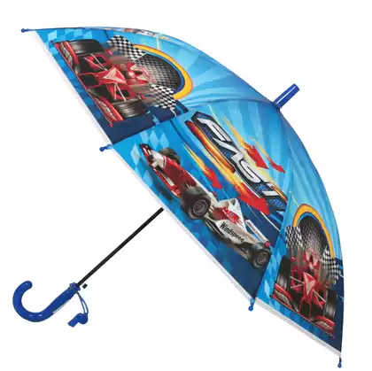 Зонтик синий с гоночной машиной 0507-58