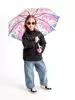 Зонтик розовый с единорогом 0506-7