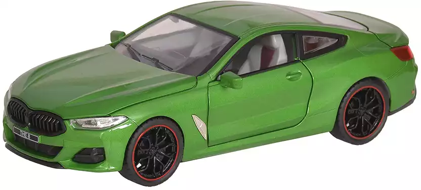 Модель Машины 1:24 BMW M8 свет, звук, Инерционный механизм 19см Зеленый WB 53522-21