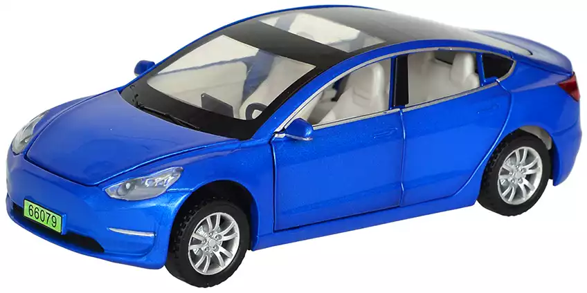Модель машины Tesla Model 3 1:32 (15,5см) свет, звук, Инерционный механизм 68079