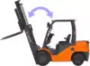 Модель машины 1:28 Вилочный погрузчик Forklift Truck 625039 19см