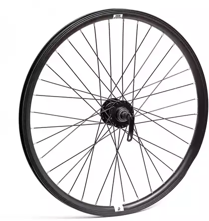 Колесо велосипедное 24 переднее в сборе, disc/v-brake, эксцентрик