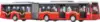 Модель машины Автобус с гармошкой 29см свет, звук, инерция 1100