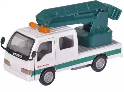 Модель машины ISUZU ELF Автовышка 1:35 (13,5см) инерция 527-8