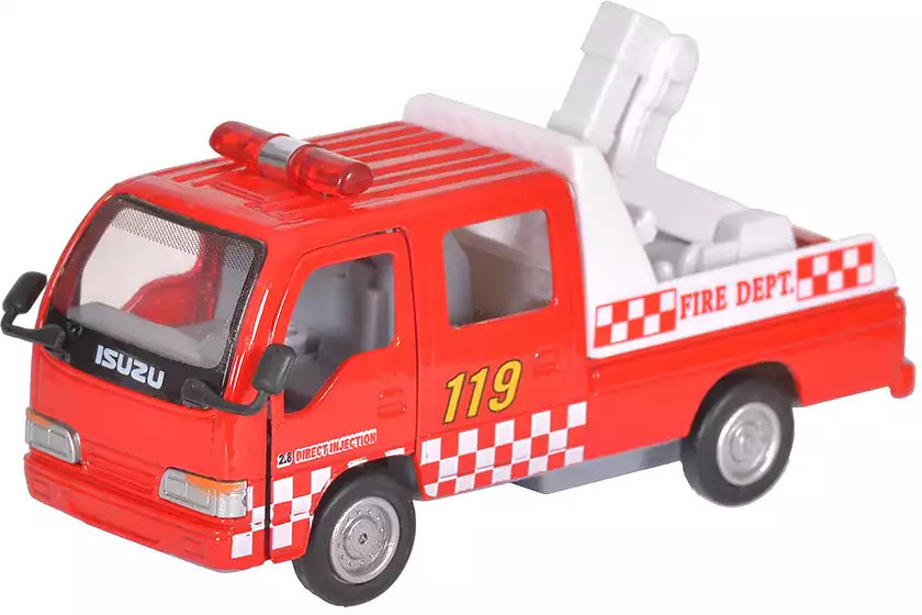 Модель машины ISUZU ELF Эвакуатор 1:35 (13,5см) инерция 527-8