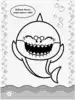 Раскраска Baby Shark (голубая) 9785171371487