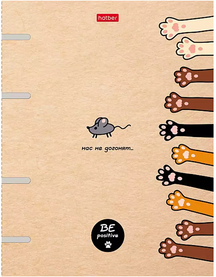 Тетрадь 80л клетка На мягких лапках 071377