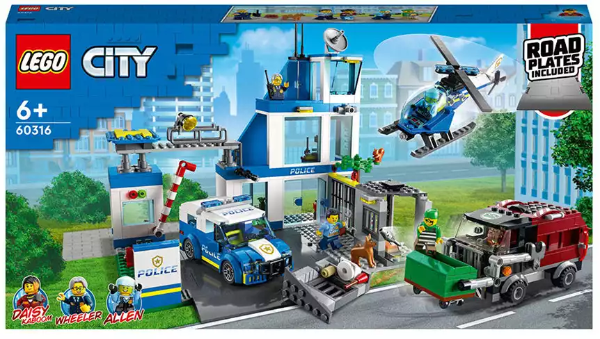 Набор LEGO Полицейский Вертолет (Джуниор (юниор) Полиция). Инструкция, состав деталей.