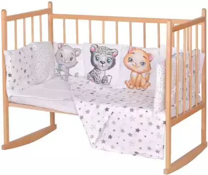 Комплект в кроватку ЛяляМода Cats and bunnies