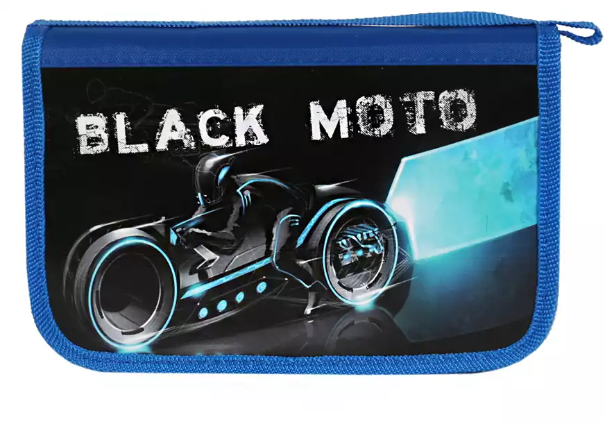 Пенал двухсекционный большой с откидной планкой 190х120х50мм BLACK MOTO ПО-05