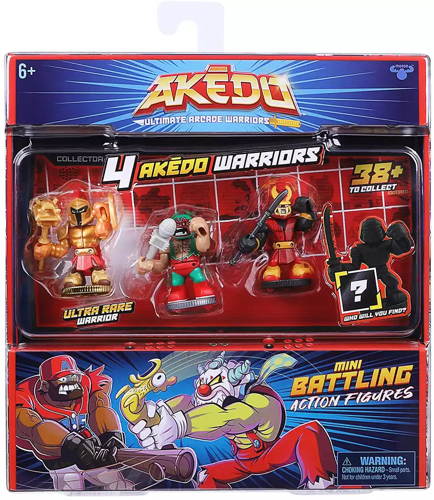 Акедо Коллекционный игровой набор 4 фигурки 3 TM Akedo 39455
