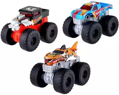 Машинка Hot Wheels Монстр-трак Ревущие вредители свет, звук в ассортименте HDX60