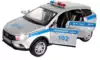 Модель машины LADA VESTA SW CROSS ПОЛИЦИЯ 17,5см свет, звук, Инерционный механизм VESTASWCR-124SLPOL-GY ТЕХНОПАРК