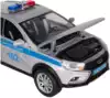 Модель машины LADA VESTA SW CROSS ПОЛИЦИЯ 17,5см свет, звук, Инерционный механизм VESTASWCR-124SLPOL-GY ТЕХНОПАРК