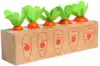 Игра логическая сортер Собери морковку LC-76 дерево