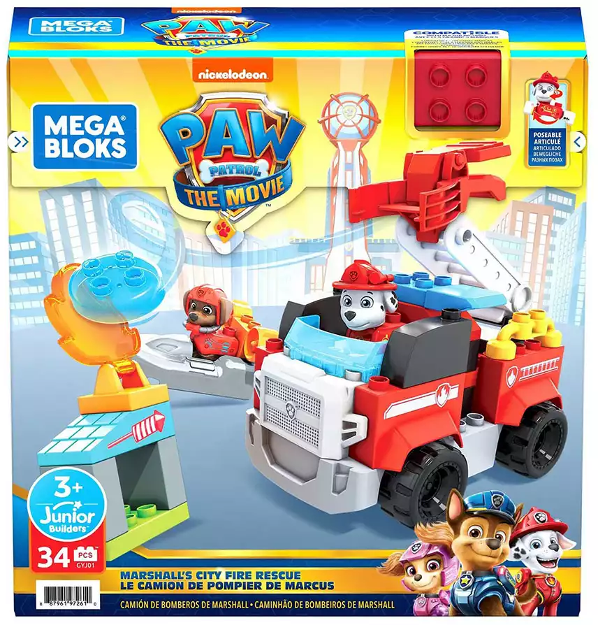 Набор игровой Mega Bloks GYJ01 Щенячий патруль Маршал спешит на помощь