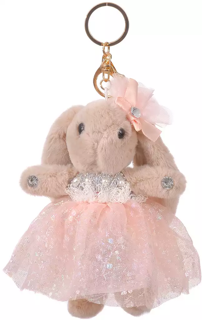 Брелок Бурый Кролик в платье 058D-2228D