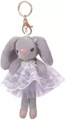 Брелок Серый Кролик в платье 058D-2231D
