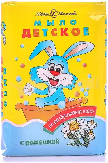 Мыло детское с экстр. ромашки НК Ушастый нянь 90г