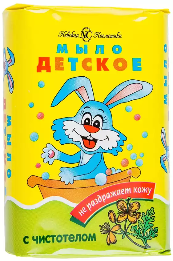 Мыло детское с экстр. чистотел НК Ушастый нянь 90г