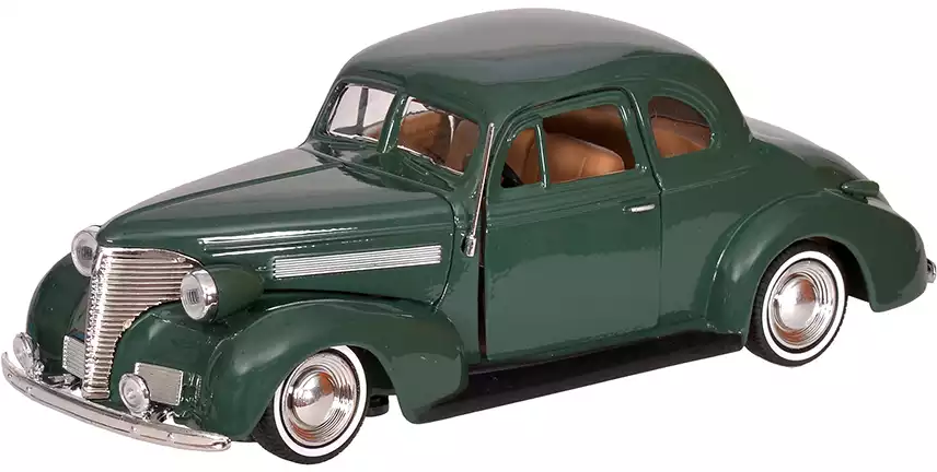 Модель машины 1939 Chevrolet (Chevy) Coupe Зеленый 1:24 Motormax