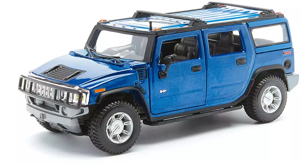 Модель машины 1:27 MAISTO HUMMER H2 SUV 2003 31231 BU купить в