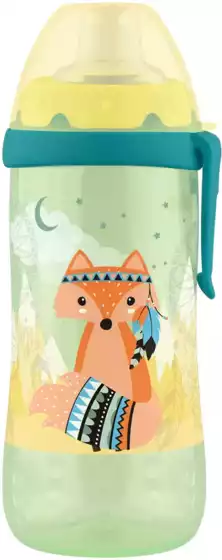 Поильник-непроливайка LUBBY с мягк. нос., с клипсой, от 6 мес., 300 мл. 28616