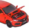 Модель машины 1:32 Honda Civic TYPE R 16см JK823594 свет, звук, Инерционный механизм