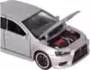 Модель машины Mitsubishi Lancer Evolution Х 1:32 (14см) свет, звук, Инерционный механизм 823537