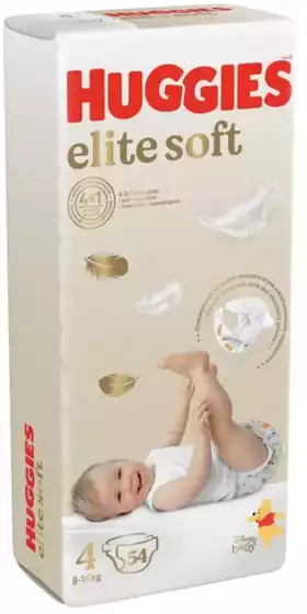 Подгузники Huggies Elite Soft 4 (8-14 кг) 54 шт