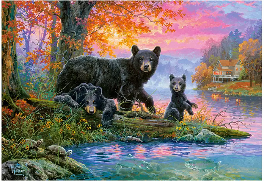 Пазл 1000эл. Медведи у реки C-104727 Castorland