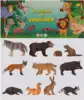 Набор диких животных средней полосы России 058-247 Я играю в зоопарк 11 шт в уп.