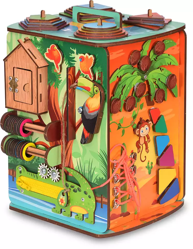 Бизиборд Весёлая Африка 112212 Woodlandtoys