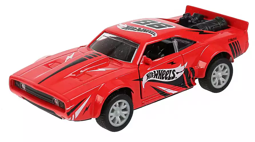 Машинка базовая Hot Wheels 12см свет, звук, Инерционный механизм 1911C160-R
