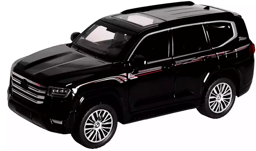 Модель машины Toyota Land Cruiser LC300 1:32 15,5см свет, звук, Инерционный механизм 50335