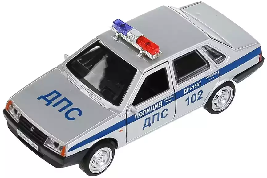 Модель машины LADA-21099 СПУТНИК ПОЛИЦИЯ 12 см 21099-12SLPOL-SR ТЕХНОПАРК