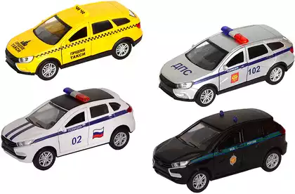 Модель машины Lada Vesta Cross/Lada XRAY 1:32 13,5см свет, звук, инерция TCC183P-184P-12D