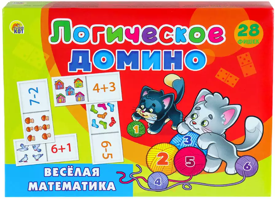 Домино логическое ИД-5429 Рыжий кот