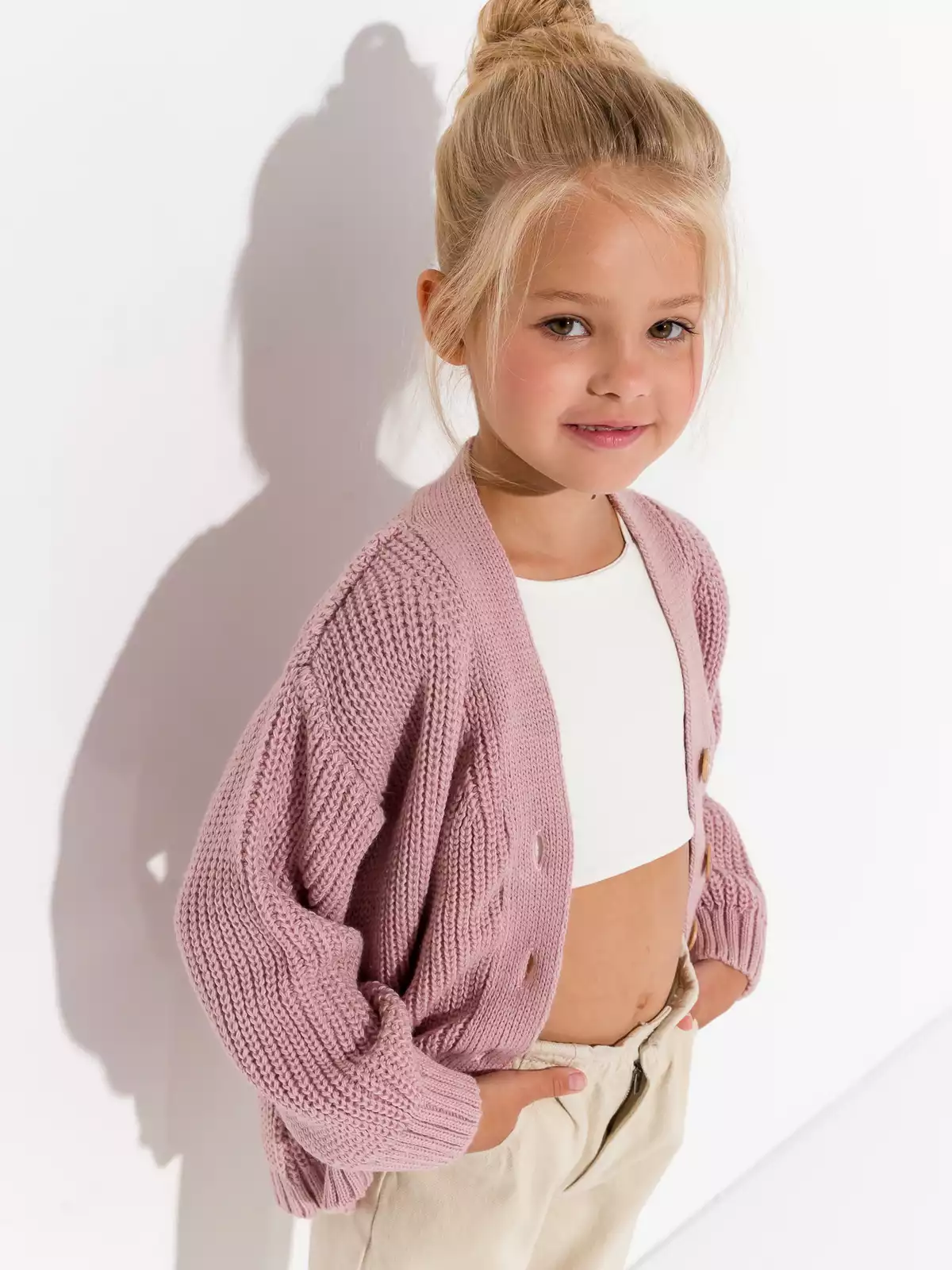 Вязаный кардиган Элком